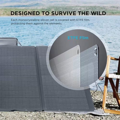 3600W Output/7200W Peak Push-Button Start Solar Generator DELTA Pro with 400W Solar Panel for Home, Camping and Rvs