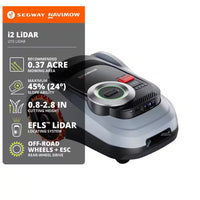 I215 8.6 In. Robot Lawn Mower (1/2 Acre) Lidar + Vision, Auto Mapping, App Control, Multi-Zone, AI Obstacle Avoidance