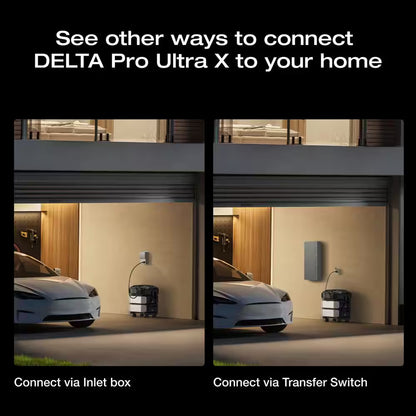 Battery Generator Delta Pro Ultra X Battery Pack 6144Wh Solar Generator, 12000W Output, LFP, Home Backup, Push-Button