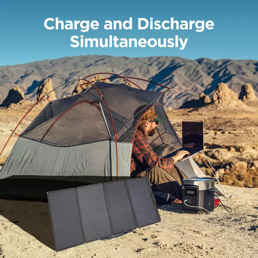 1800W Output/3000W Peak Push-Button Start Battery Generator DELTA 1300 for Home Backup Power, Camping and Rvs